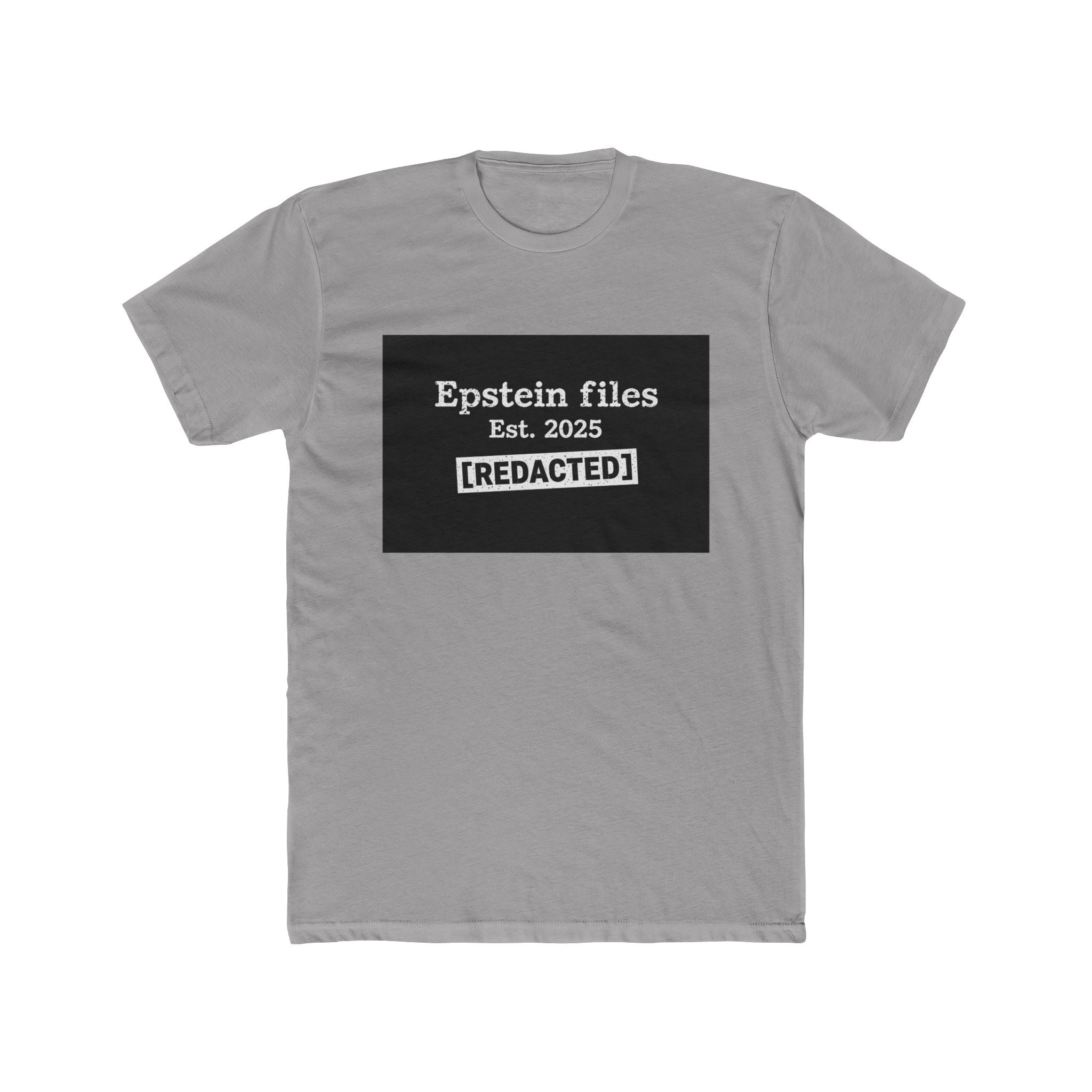 Epstein Files "[REDACTED]" Graphic Tee — Conspiracy Statement Shirt