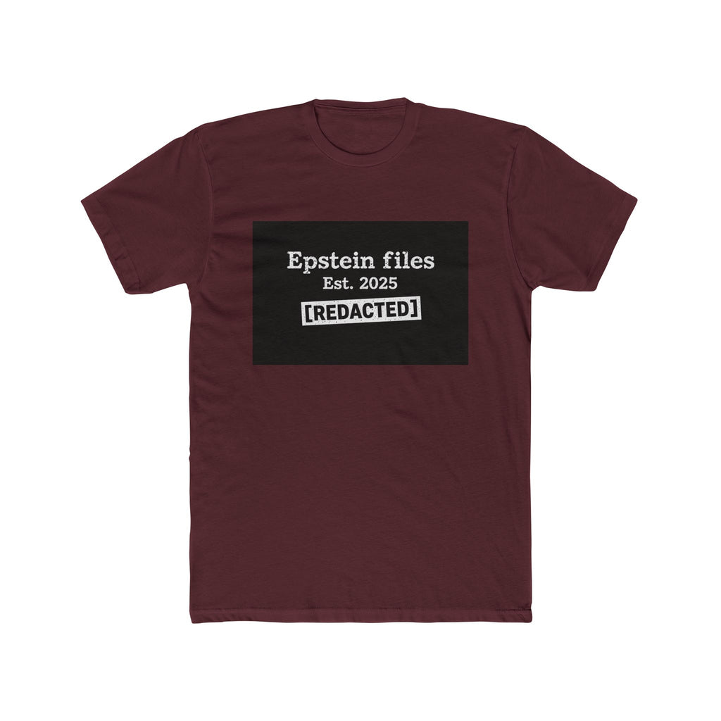 Epstein Files "[REDACTED]" Graphic Tee — Conspiracy Statement Shirt
