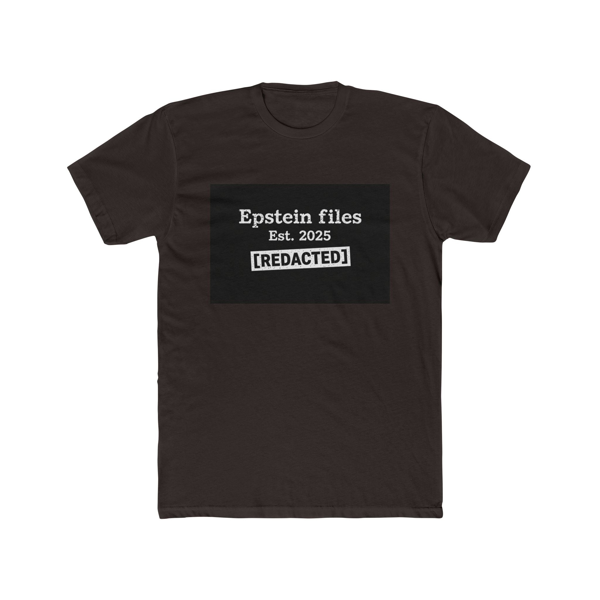 Epstein Files "[REDACTED]" Graphic Tee — Conspiracy Statement Shirt