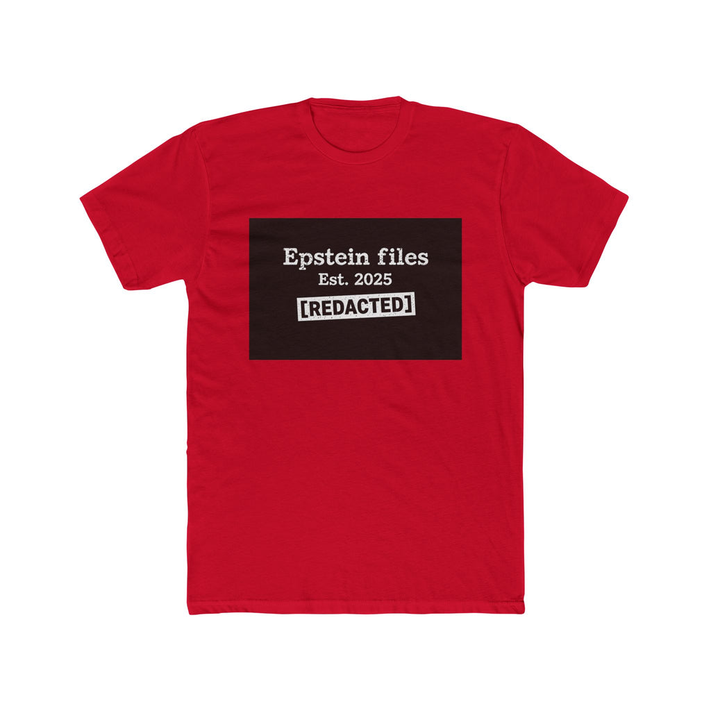 Epstein Files "[REDACTED]" Graphic Tee — Conspiracy Statement Shirt