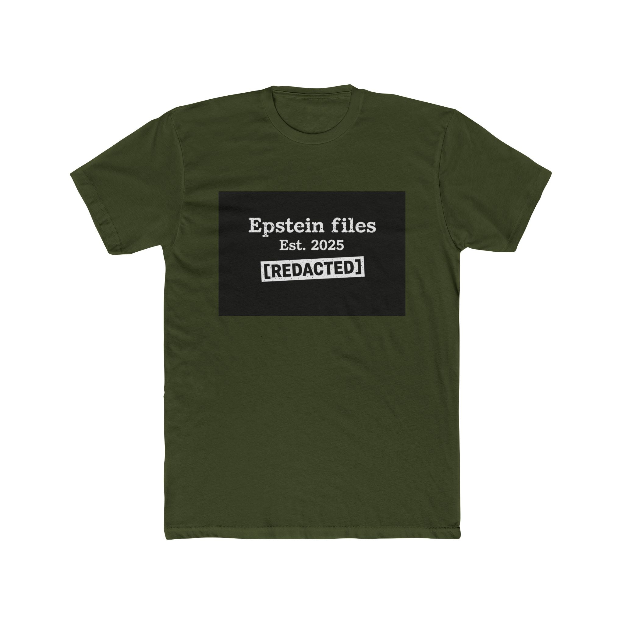 Epstein Files "[REDACTED]" Graphic Tee — Conspiracy Statement Shirt