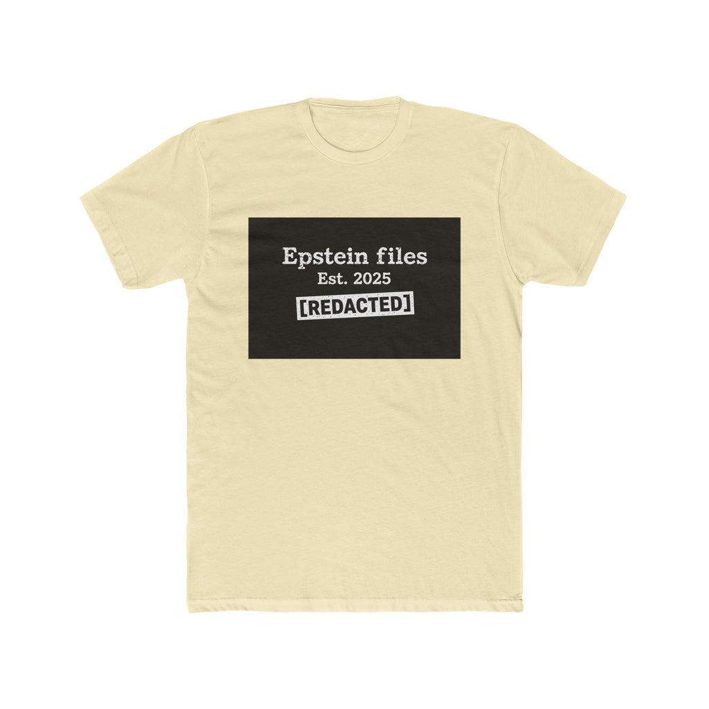 Epstein Files "[REDACTED]" Graphic Tee — Conspiracy Statement Shirt