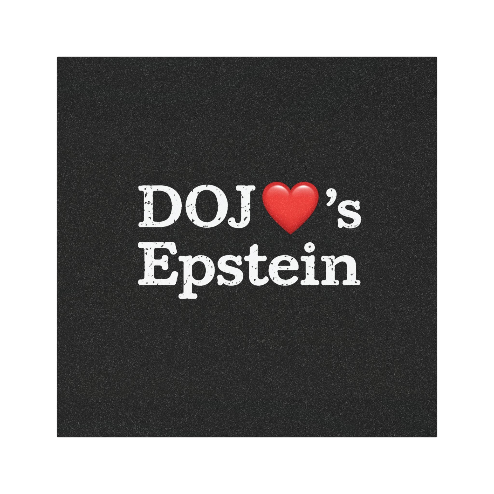 Car Magnet — “DOJ ’s Epstein” Political Statement Magnet